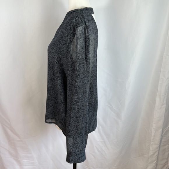 Gentle Fawn Navy Blue Open Back Polkadot Blouse - Picture 3 of 11